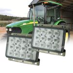 2pcs LED Headlights Lamps Fits John Deere 5083EN 5093E 5093EN 5101EN 6140J 6155J