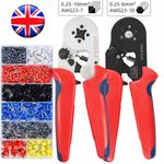 1200Pcs Crimp Tool W/ Bootlace Ferrule Crimper Plier Car Wire Terminal Connector