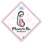 Mum to Be Sign, Bump On Board Sign, Pregnant Lady Sign, New Mum Sign, Baby Sign