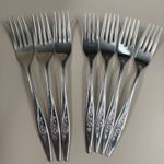Oneida Lasting Rose Vintage Stainless Steel Forks Replacement Lot x7 Deluxe