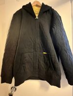 Burton Large Full Zip Hoodie Snowboard Jacket Black with Yellow.  Rare. ‘Analog’