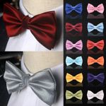 Smart Bow Tie Neck Mens Tie Satin Dickie Bow Fancy Dress Wedding Plain Pre-Tied