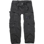 BRANDIT MENS PURE VINTAGE POLICE COMBAT TROUSERS SECURITY WORK CARGO PANTS BLACK