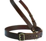 Sam Browne Belt Brown Leather Complete Genuine British Military cross trap ARMY 