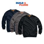 Scruffs Mens Trade Work Sweatshirt / Jumper - Pockets - S-XXL - Blue/Navy