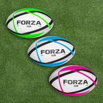 FORZA Mini Rugby Ball - LONG LIFE ULTRA GRIP+ - Size 2 - Pack of 1/3/25