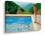 David Hockney Style Swimming Pool CANVAS PRINT WALL ART HOME DECOR