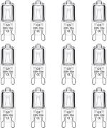 12 Pack G9 Halogen Light Bulbs 33W, 230V Clear Lamps 