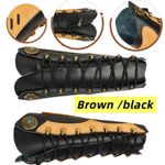 Genuine Cowhide Leather Arm Guards Protect For Arm Bow Hunting Target Shooting
