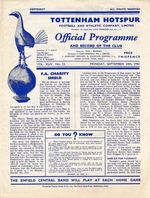 FA CHARITY SHIELD 1951 Tottenham v Newcastle United - very slightly creased