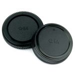 Rear Lens Cap & Body Cap Set for Vintage Olympus OM Fit Lenses & Cameras