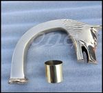 Victorian Silver Chrome Wolf Head Handle For Walking Stick Cane New Designer