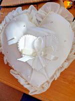 Wedding Ring Pillow Bridal Boxed Heart Wedding Ceremony Ring Wedding Cushion