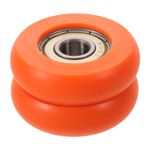 Fitness Machine Replacement Rowing Seat Roller Durable Orange Pom Bearing Steel