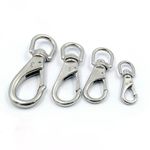 Steel Swivel Trigger Clip Dog Pet Lead Leather Craft Snap Hook Strong Carabiner