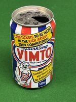 Rare Vimto Drink Can Dated 1989 Featuring Rick Astley Ticket Competition !!