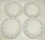 4 x Royal Albert Memory Lane Rimmed Soup Bowls England RARE SET 
