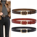 Ladies Women Classical Luxury Genuine Leather Waist Belt Adjustable Alloy Buckle