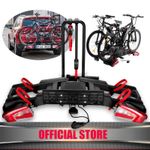 Anti-Theft Electric 2 Bike Rack Foldable E-Bike Tow Ball Carrier with Taillight