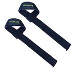 Golds Gym Deadlift Weight Lifting Bar Straps Gym Wrist Wrap Support Black