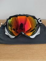 Oakley A-Frame Snow Goggles Jet Black + Silver with Fire Iridium Lense