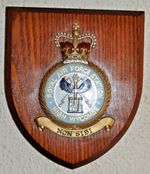 Royal Air Force Station High Wycombe mess wall plaque shield RAF