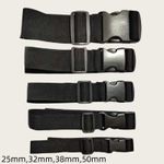 Compression Strap with Quick Release Buckle Wide 25 32 38 50mm, Length 50-300cm