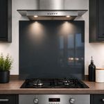 Anthracite Glass Splashback 6mm Toughened Heat Resistant Kitchen Cooker  Panel