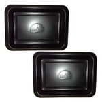 2 x Extra Large Non-Stick Deep Baking Tray Oven Roasting Tray  Cookware Dishes