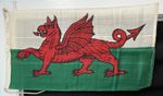 Antique Welsh Flag Wales Draig Goch