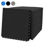 EVA INTERLOCKING FLOOR MATS SOFT FOAM GYM FLOORING MAT YOGA TILES 10 MM 60x60CM