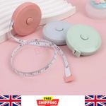 Soft Tape Measure Retractable 1.5m 5ft 60" Sewing Knitting Body Measuring 150cm
