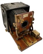 H. L. Ltd Sanderson Vintage Folding Bellows Camera Patented Viewfinder 4x3