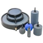 AQUARIUM POND AIR STONE CYLINDER DISK BALL ROUND KOI FISH BUBBLE AERATION OXYGEN