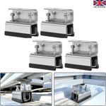 4Pcs Roof Rail Fixing Brackets for Fiat Ducato Boxer Relay Solar Panel Mounting