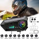 HiFi Wireless Motorbike Call Headphone Motorcycle Helmet Headset Bluetooth 5.3