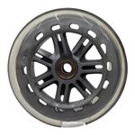 Black PU Scooter Wheels 120mm 125mm x 24mm with Bearings for Easy Installation