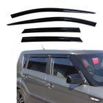 Auto Clover Wind Deflectors Set for Kia Soul 2009 - 2013 (4 pieces)