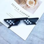 1-8PCS Pixelated Mosaic Sunglasses Funny Party Vintage Shades Men Women Eyewear