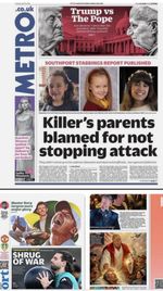 Trump v Pope Southport Orban Coachella Fest McIlroy Metro Newspaper 14 Apr 2026