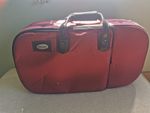 Trumpet Case With Back Straps | Red Nylon, Leather Trim 'Bags' Brand (Case Only)