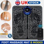 Electric EMS Foot Massager Pad Pulse Muscle Stimulator Blood Circulation Relax