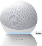 Mission MC50W Battery Base for Amazon Echo (4th Generation) - White