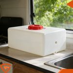 60L RV Fresh Water Tank Waste Water Tank for Caravans Trailers Boats Yachts