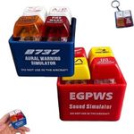 Sound Simulator for Aviation Fans Pilot and Crew Alert Keychain EGPWS Warning