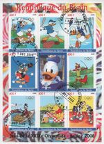 Beihing Olympics 2008 CTO Disney MNH stamp sheet