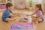 PERSONALISED Luxury FIDGET TRADING MAT 60x35cm Stitched edge  (Needoh Dumpling)