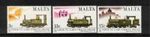 Malta 1983 SG705-707 Centenary of Malta Railway Trains UMM MNH Mint
