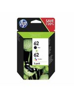 HP 62 Black & Colour Combo Pack Ink Cartridge For ENVY 5640 Inkjet Printer NEW P