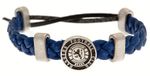 RANGERS FC PU LEATHER SLIDER BRACELET CLUB CRESTED WRISTBAND RFC